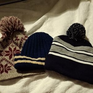 Cozy Winter Knit Beanie Set